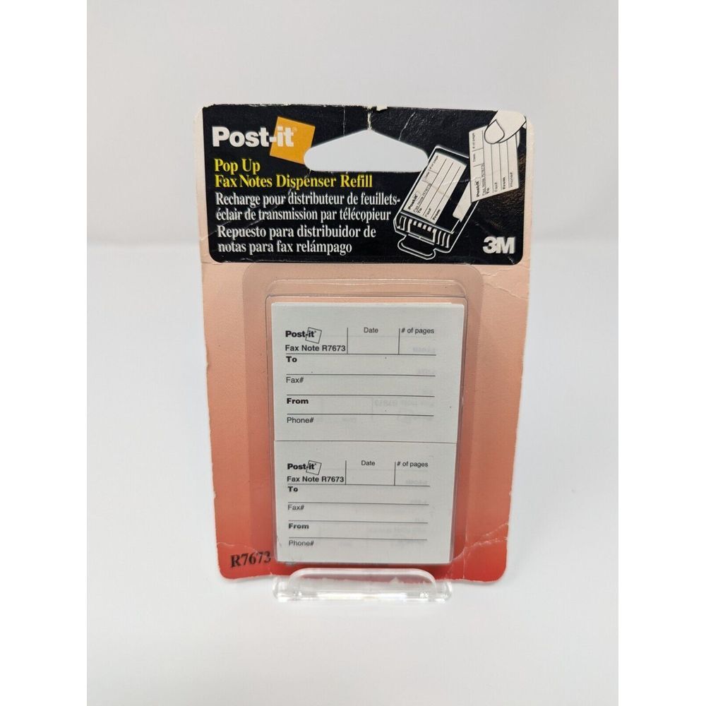 Vintage Post-It‎ Pop Up Fax Notes Dispenser Refill 3M R7673 New Sealed